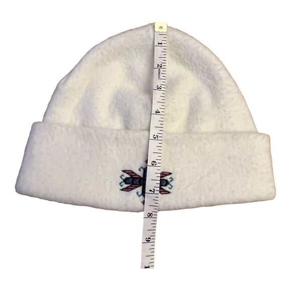 Turtle Fur Beanie Hat In White Fleece Girls OS - Picture 5 of 5